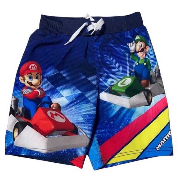 KIDS MARIO Kart swim trunks XS(4-5) - Picture 1 of 3